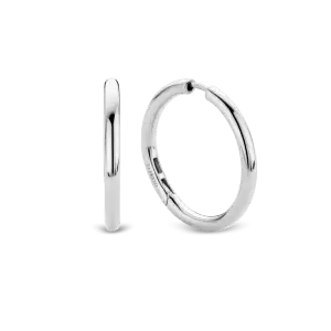 Orecchini a Cerchio in Argento 925 placcati Platino