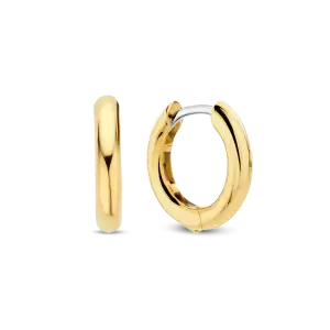 Orecchini a Cerchio in Argento 925 placcati Oro