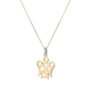 Collana con pendente Oro Bianco