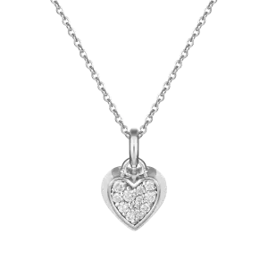 Collana con pendente Oro Bianco e Diamanti