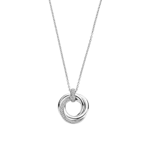 Collana in Argento placcata con Zirconi
