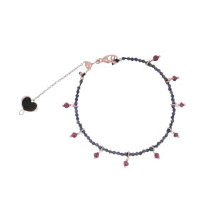 Bracciale in Argento 925 Rosa con Pietre
