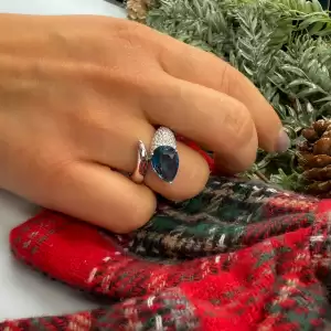 Anello PIERO MILANO con Topazio London e Brillanti