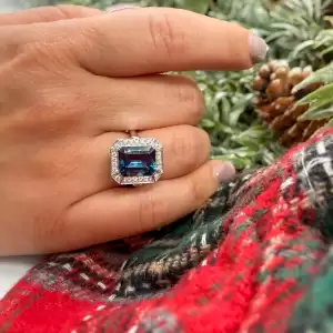 Anello PIERO MILANO con Topazio London e Brillanti