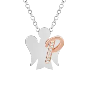 Collana in Argento con lettera P